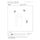 AKRA - Kinkiet zewnętrzny - LED - 1x6W 3000K - IP54 - White 33801/06/31 Lucide